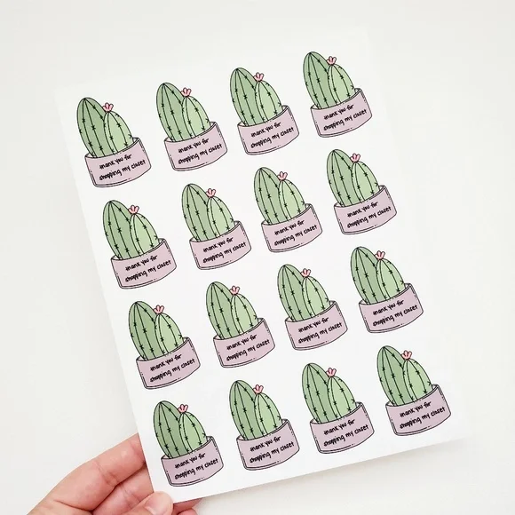 LB006 STICKERS Custom Poshmark Stickers Thank You for Shopping my Closet Sticker - Picture 3 of 9